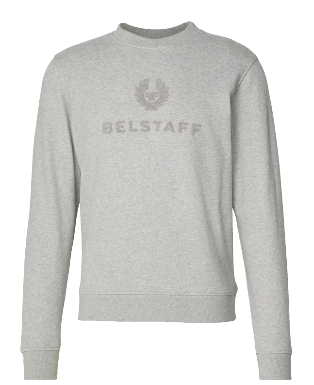 spezial madrid Belstaff Varsity Sweatshirt Old Silver Heather