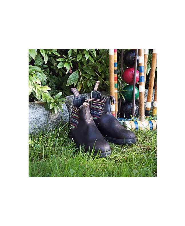 Spezial Madrid Blundstone Originals Series Boots 1409 Stout Brown & Stripe