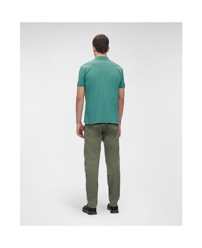 Spezial Madrid C.P. Company 70/2 Mercerized Jersey Twisted Relaxed Polo Shirt Frosty Spruce
