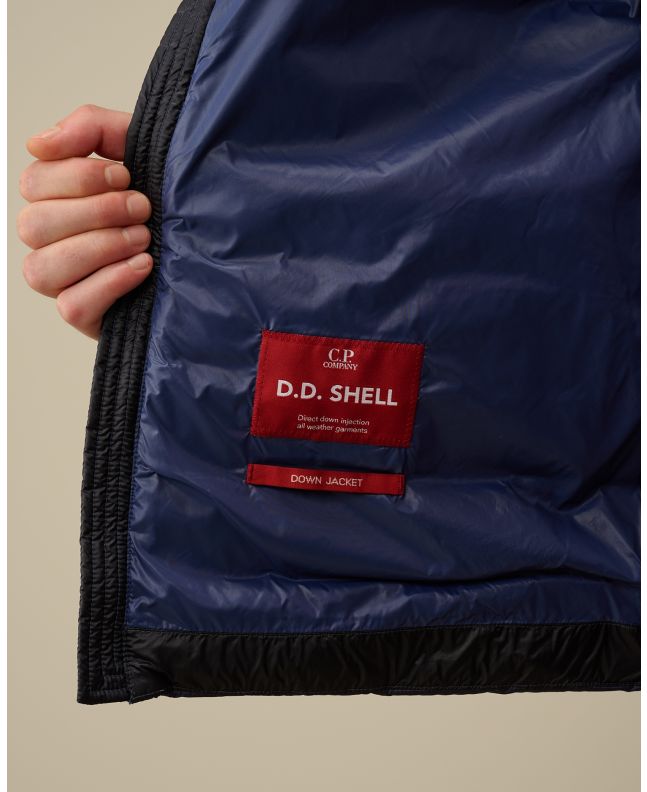 Spezial Madrid C.P. Company D.D. Shell Goggle Down Vest Estate Blue