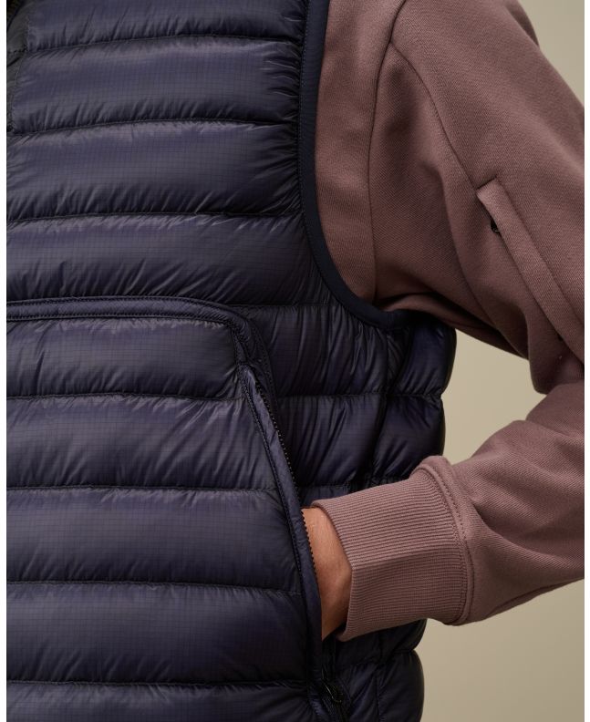 Spezial Madrid C.P. Company D.D. Shell Goggle Down Vest Estate Blue