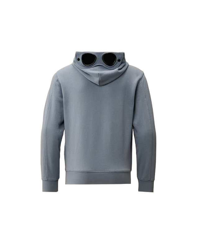 Spezial Madrid C.P. Company Diagonal Fleece Goggle Hooded Sweatshirt Flint Stone Blue