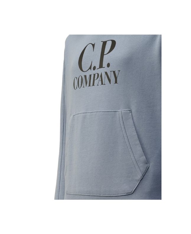 Spezial Madrid C.P. Company Diagonal Fleece Goggle Hooded Sweatshirt Flint Stone Blue