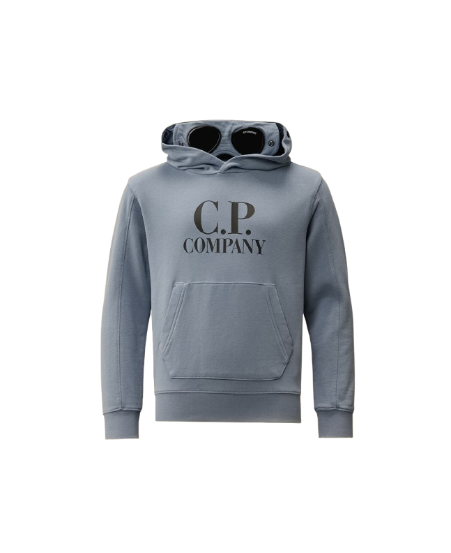 spezial madrid C.P. Company Diagonal Fleece Goggle Hooded Sweatshirt Flint Stone Blue
