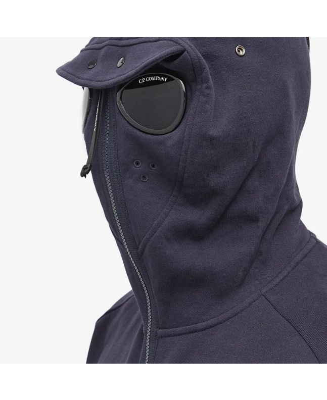 Spezial Madrid C.P. Company Diagonal Raised Fleece Explorer Goggle Hoodie Total Eclipse