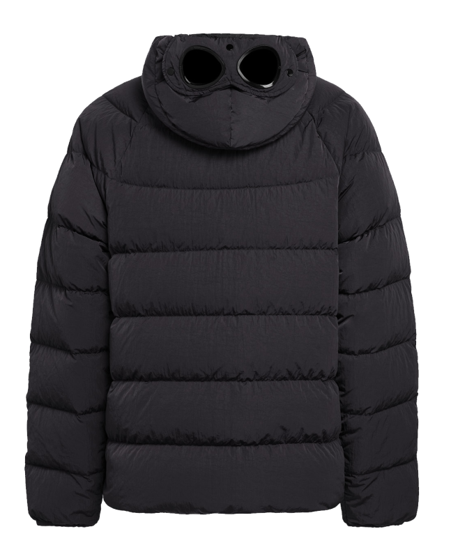 Spezial Madrid C.P. Company Eco-Chrome R Hooded Down Goggle Jacket Black
