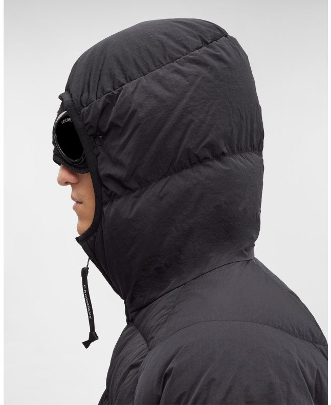Spezial Madrid C.P. Company Eco-Chrome R Hooded Down Goggle Jacket Black