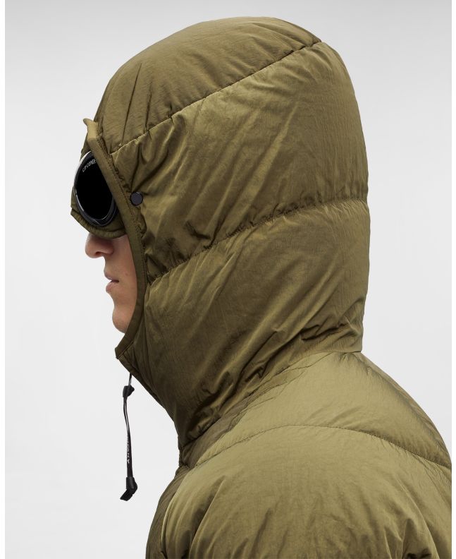 Spezial Madrid C.P. Company Eco-Chrome R Hooded Down Goggle Jacket Ivy Green