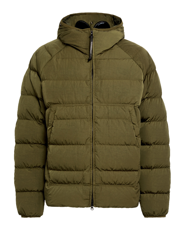 spezial madrid C.P. Company Eco-Chrome R Hooded Down Goggle Jacket Ivy Green