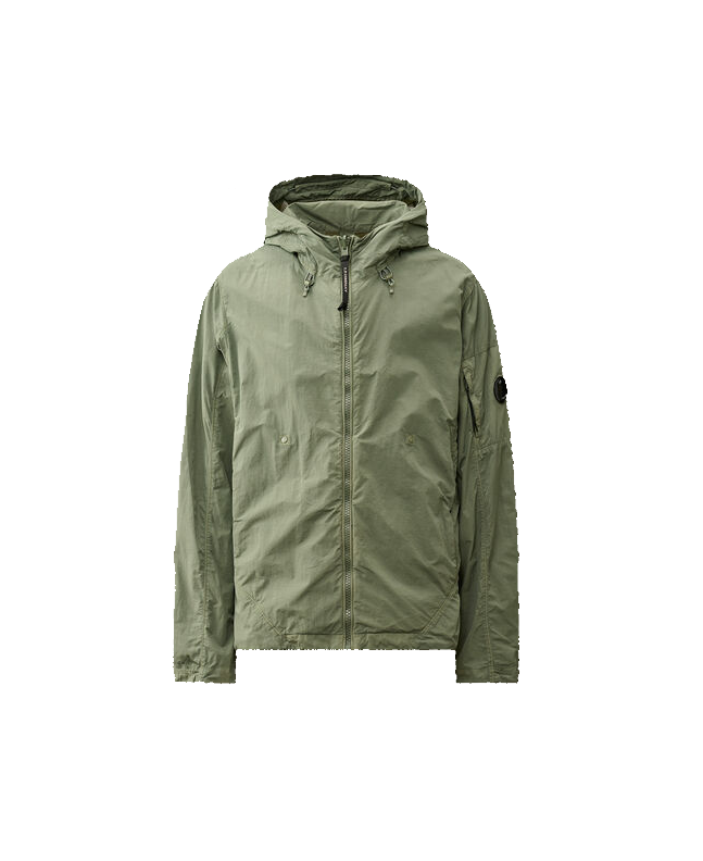 Spezial Madrid C.P. Company Flatt Nylon Reversible Hooded Jacket Agave Green