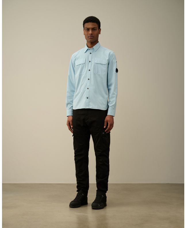 Spezial Madrid C.P. Company Gabardine Pockets Shirt Starlight Blue