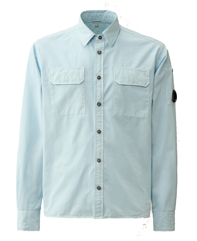 spezial madrid C.P. Company Gabardine Pockets Shirt Starlight Blue