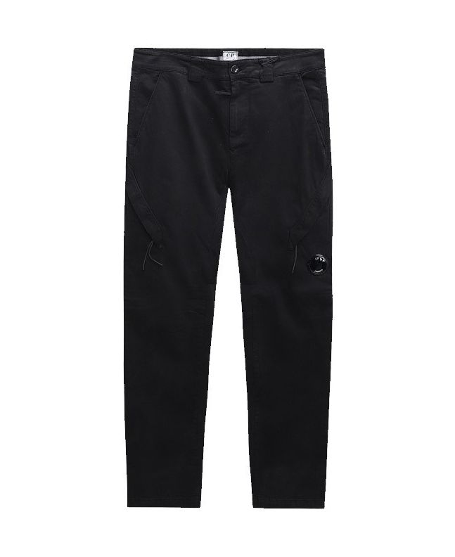 Spezial Madrid C.P. Company Garment Dyed Lens Pocket Cargo Pants Black