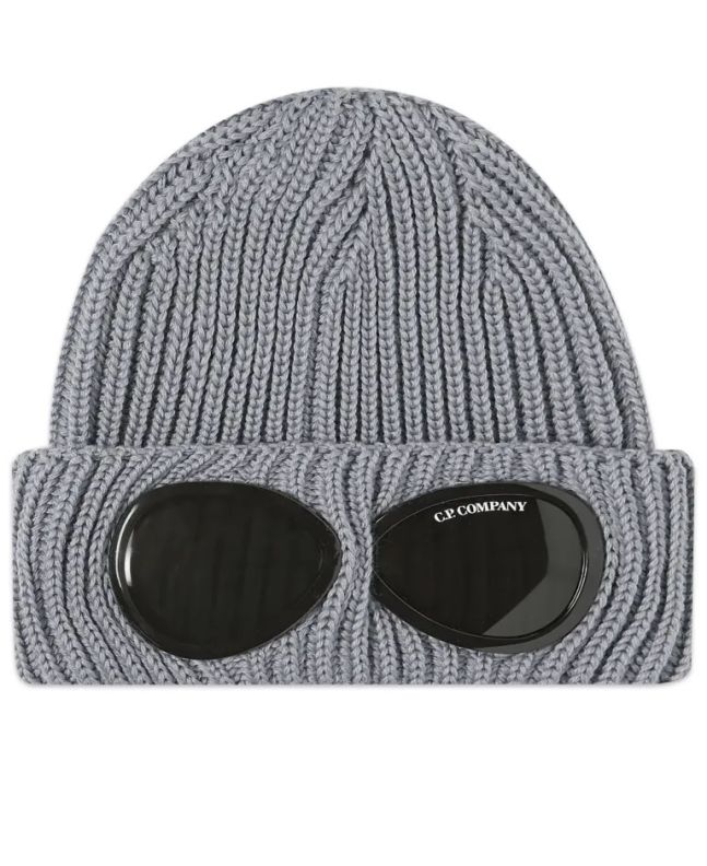 spezial madrid C.P. Company Goggle Beanie Grey Melange