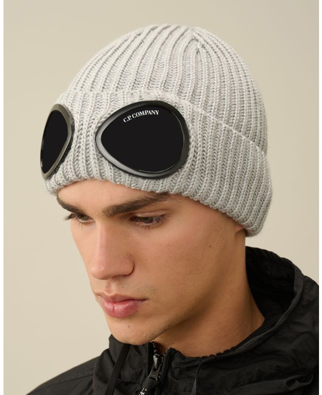 Spezial Madrid C.P. Company Goggle Beanie Moon Melangne