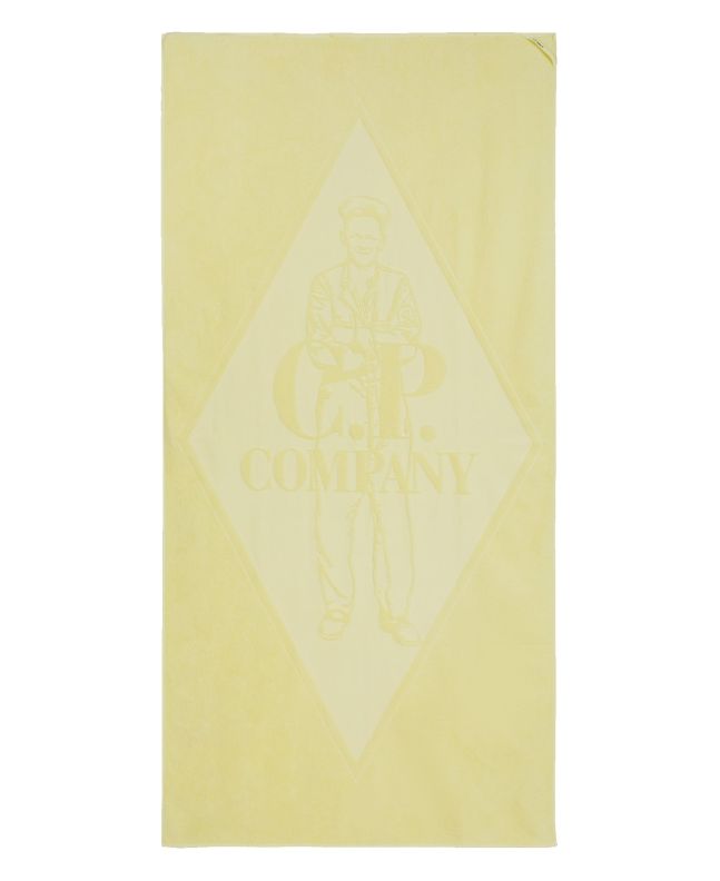 spezial madrid C.P. Company Graphic Beach Towel Pastel Yellow