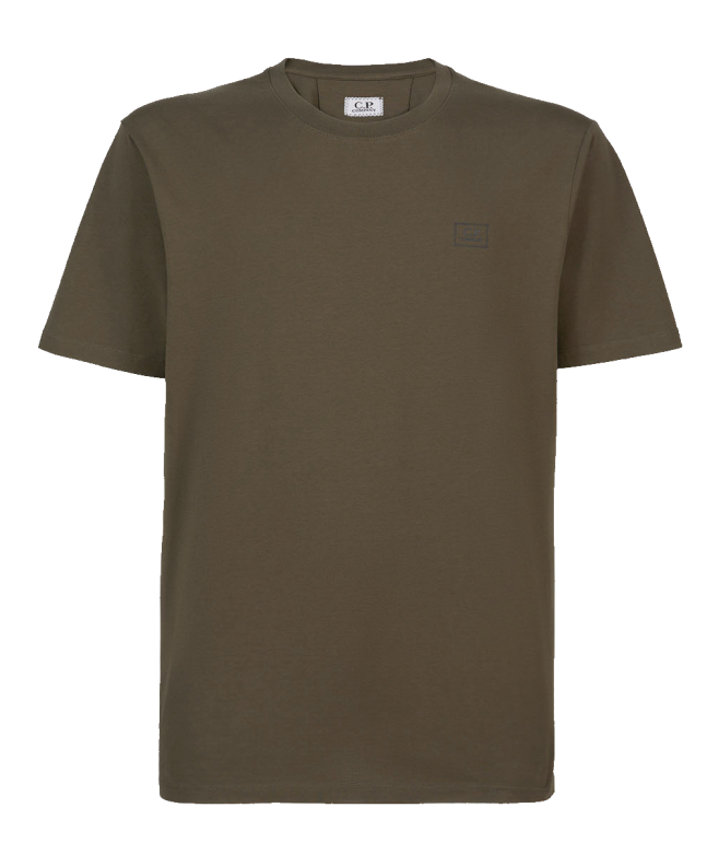 spezial madrid C.P. Company Jersey Logo Patch Tee Ivy Green