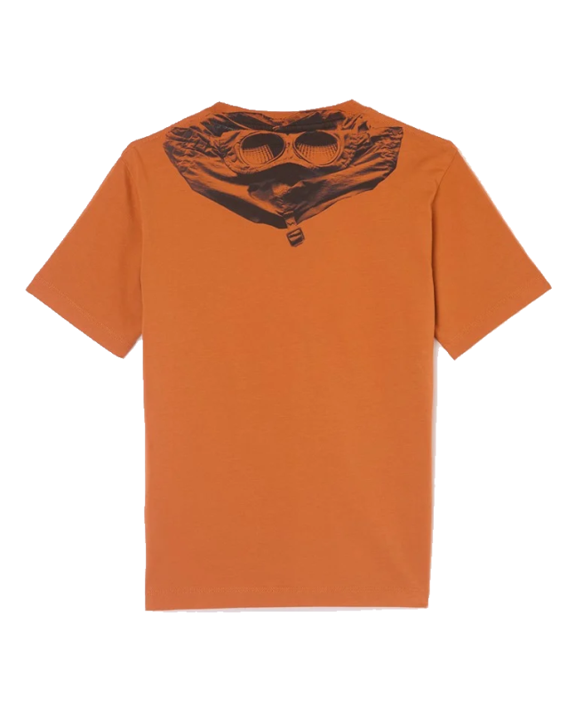 Spezial Madrid C.P. Company Kids Cotton Jersey 30/1 Goggle Tee Orange Rust
