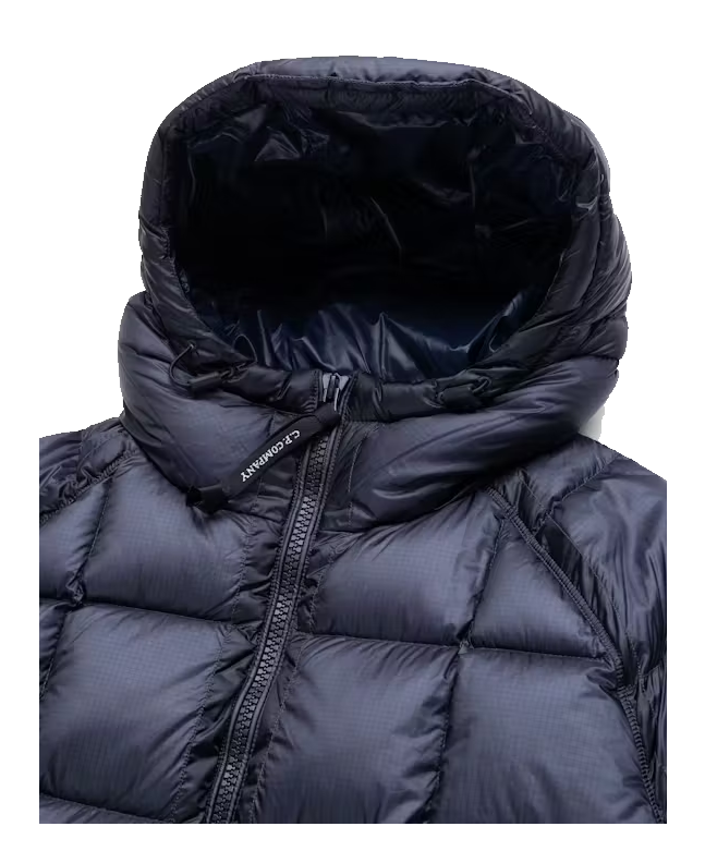 Spezial Madrid C.P. Company Kids D.D. Shell Ripstop Hooded Down Jacket Blue