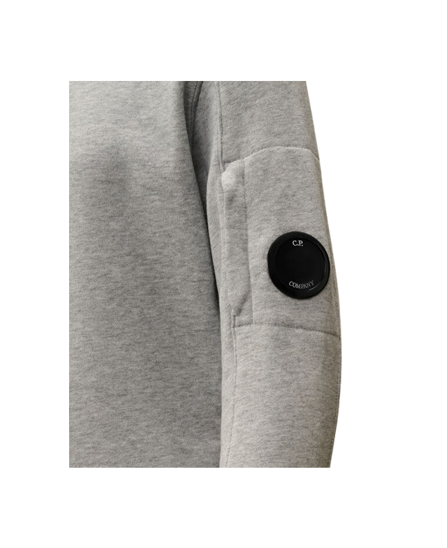 Spezial Madrid C.P. Company Kids Diagonal Fleece Lens Crew Neck Sweatshirt Grey Melange