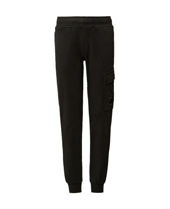 spezial madrid C.P. Company Kids Diagonal Fleece Lens Sweatpants Black