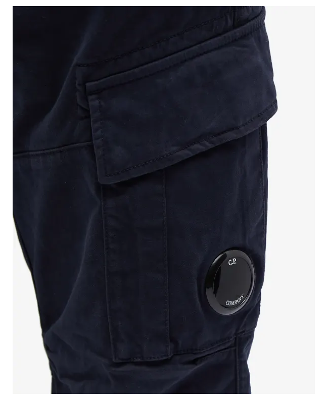 Spezial Madrid C.P. Company Kids Stretch Sateen Lens Cargo Pants Total Eclipse