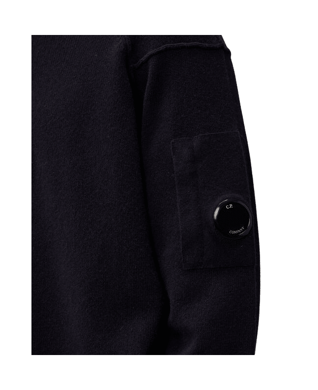 Spezial Madrid C.P. Company Lambswool GRS Half Zipped Knit Total Eclipse