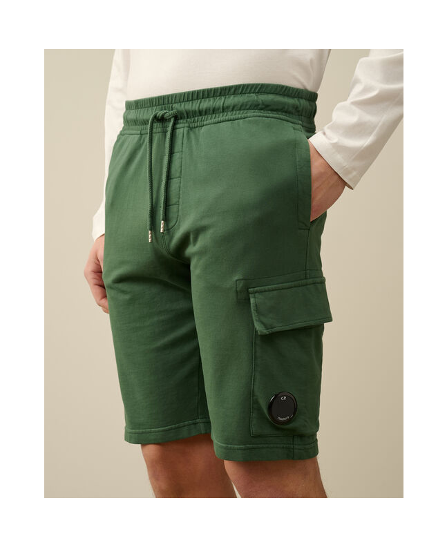 Spezial Madrid C.P. Company Light Fleece Utility Shorts Duck Green