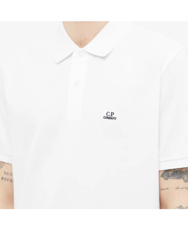 Spezial Madrid C.P. Company Patch Logo Polo Gauze White
