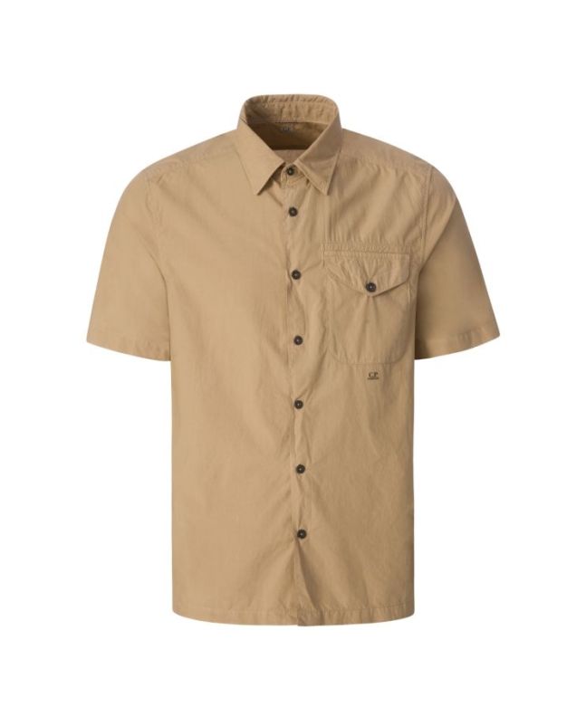 spezial madrid C.P. Company Popeline Pocket Shirt Cobblestone