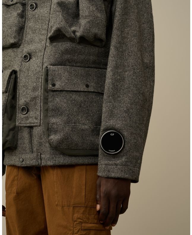 Spezial Madrid C.P. Company Shetland Twill Mille Jacket Anthracite Melange Grey