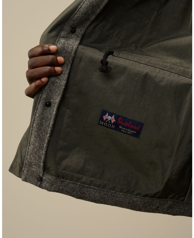 Spezial Madrid C.P. Company Shetland Twill Mille Jacket Anthracite Melange Grey