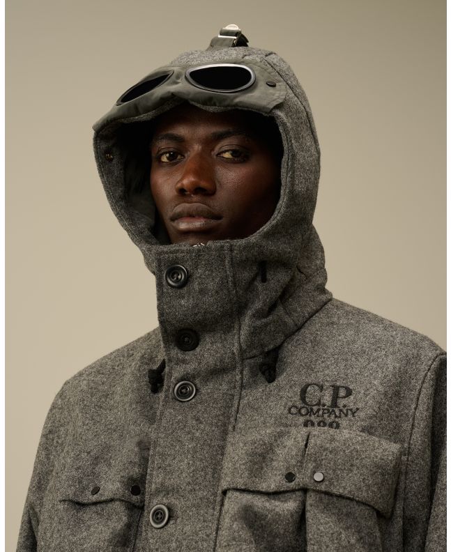 Spezial Madrid C.P. Company Shetland Twill Mille Jacket Anthracite Melange Grey