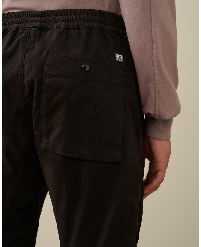 Spezial Madrid C.P. Company Stretch Sateen Ergonomic Lens Single Cargo Pants Black