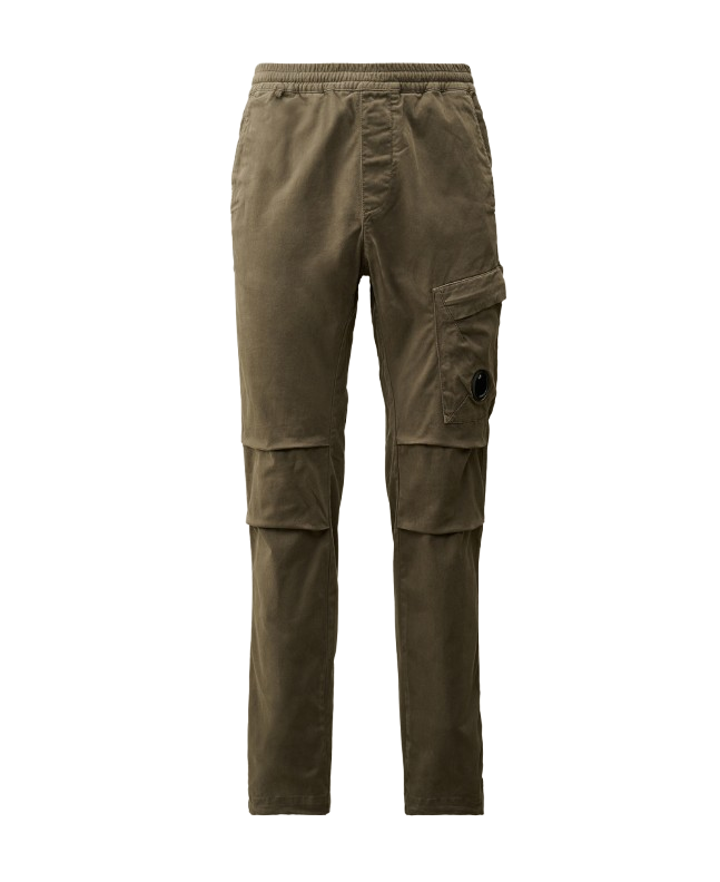 spezial madrid C.P. Company Stretch Sateen Ergonomic Lens Single Cargo Pants Grape Leaf Green