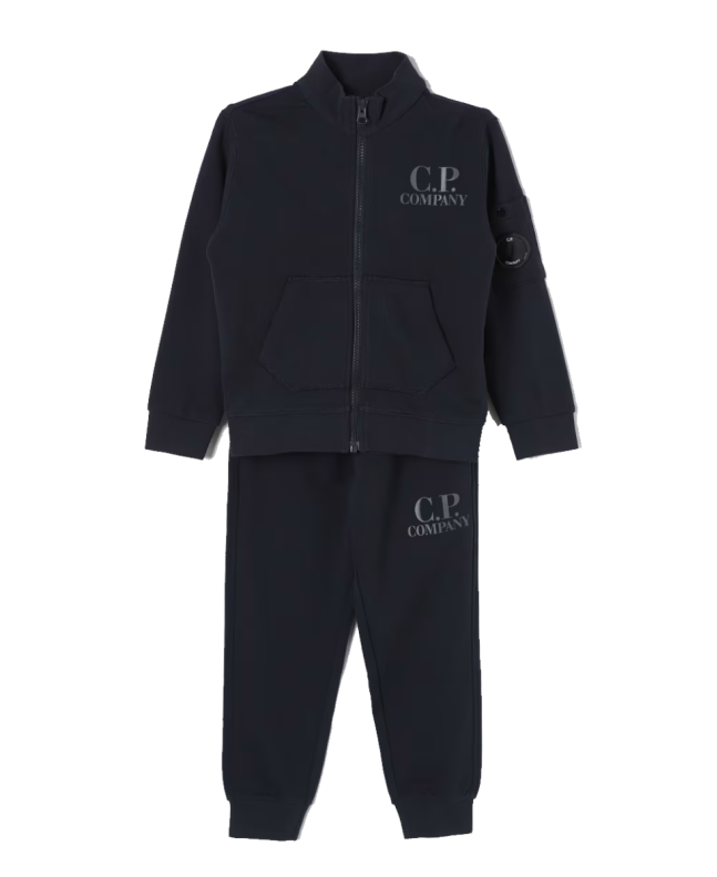 spezial madrid C.P. Company Tracksuit Fleece Zipped Sweatshirt Total Eclipse