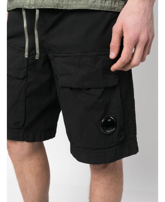 Spezial Madrid C.P. Company Twill Stretch Utility Shorts Black