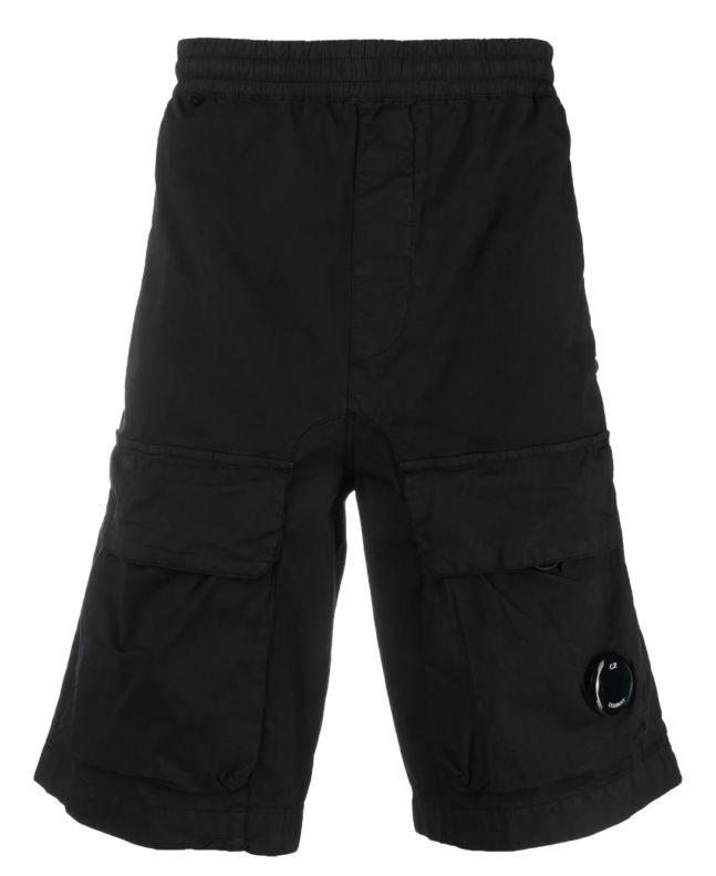 spezial madrid C.P. Company Twill Stretch Utility Shorts Black