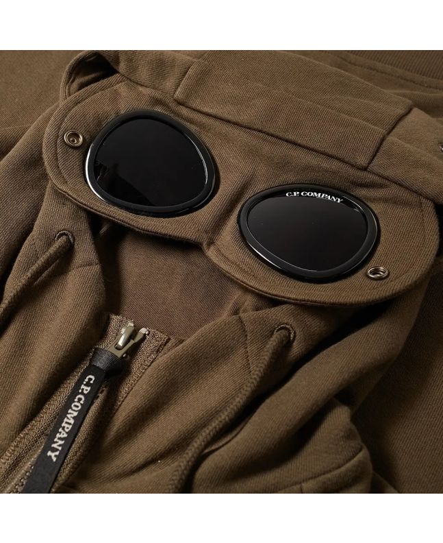 Spezial Madrid C.P. Company Zip Through Goggle Hoody Ivy Green