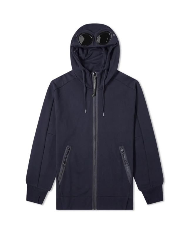 spezial madrid C.P. Company Zip Through Goggle Hoody Total Eclipse