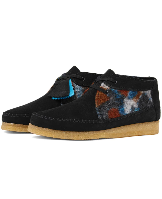 spezial madrid Clarks Originals Paradise Forest Weaver Boot Black Wool