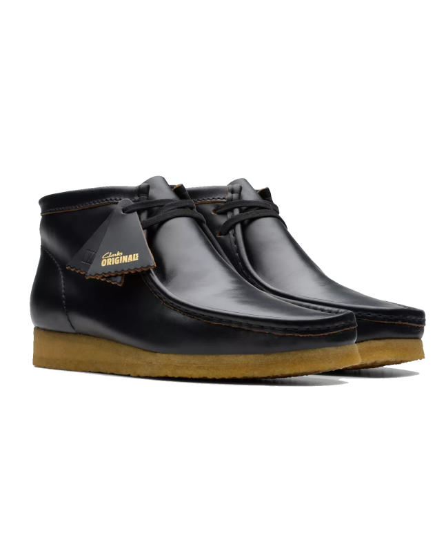spezial madrid Clarks Originals Wallabee Boot Black Leather