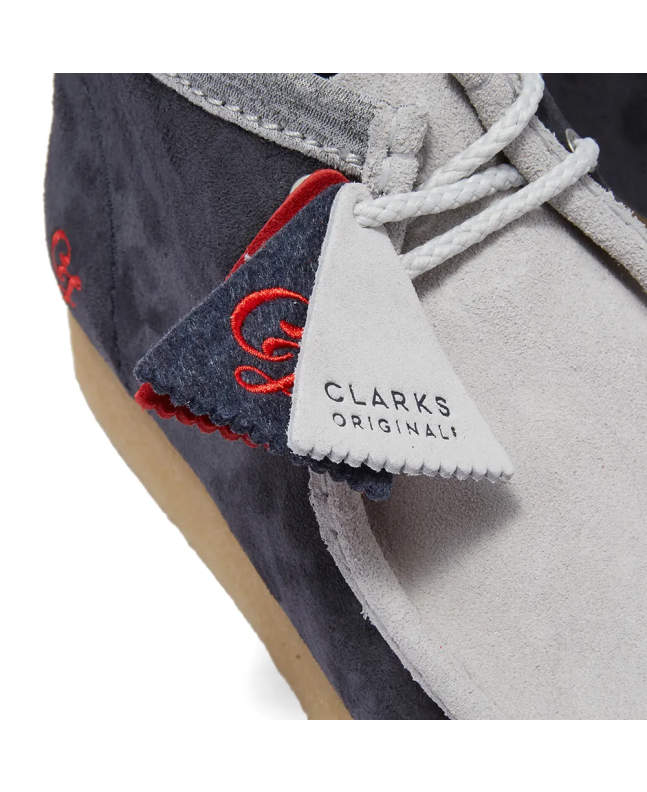 Spezial Madrid Clarks Originals Wallabee Varcity Boot Navy & Grey