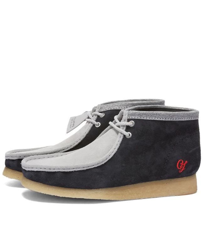 spezial madrid Clarks Originals Wallabee Varcity Boot Navy & Grey