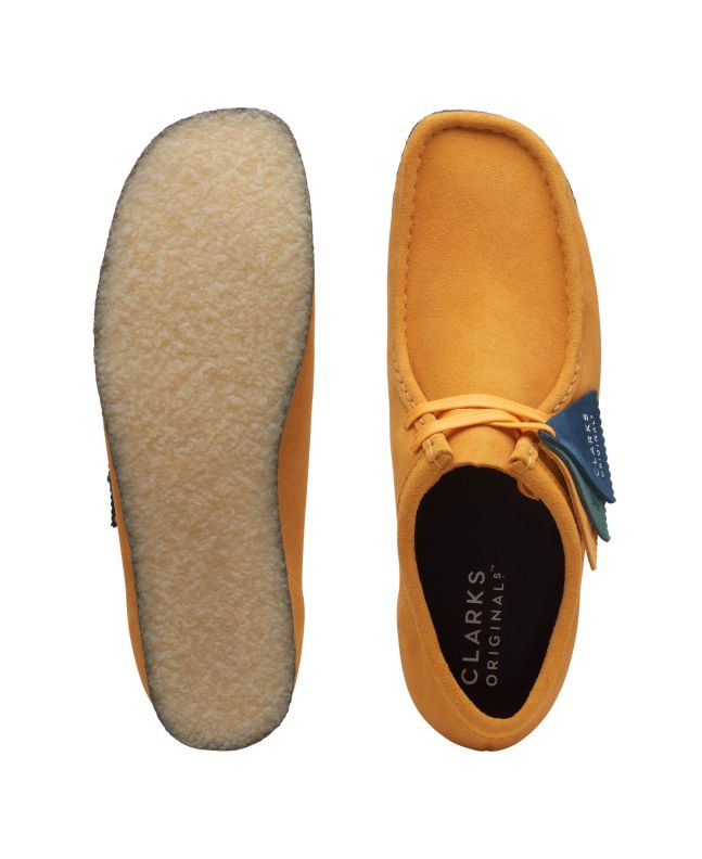 Spezial Madrid Clarks Originals Wallabee Yellow & Blue Suede
