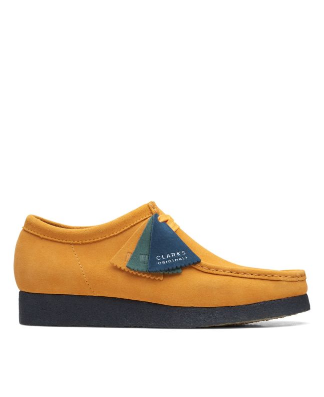 spezial madrid Clarks Originals Wallabee Yellow & Blue Suede