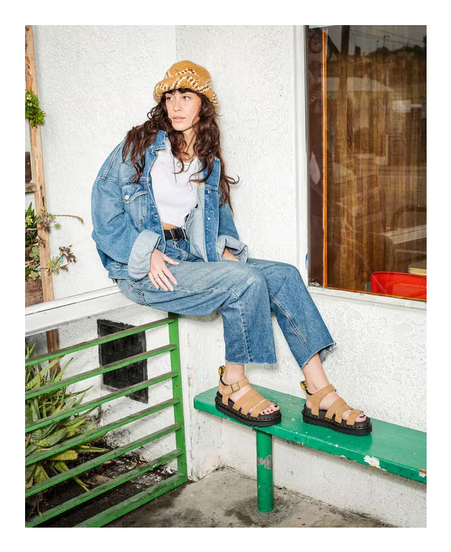 Spezial Madrid Dr. Martens Blaire Leather Tumbled Nubuck Savannah Tan