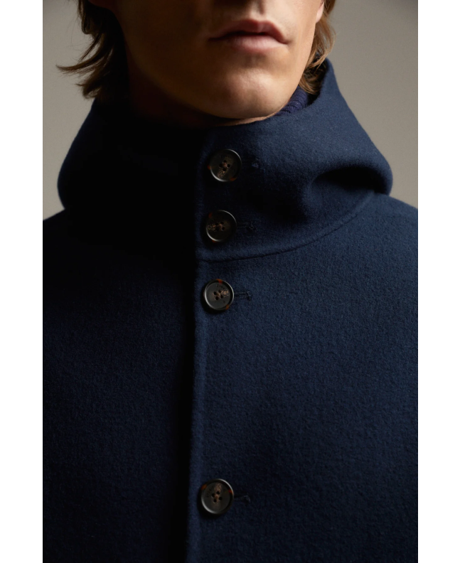 Spezial Madrid Ecoalf 1.0 Tramontanalf Recycled Wool Jacket Dark Navy