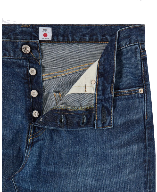 Spezial Madrid Edwin Regular Tapered Jeans Blue Mid Dark Used
