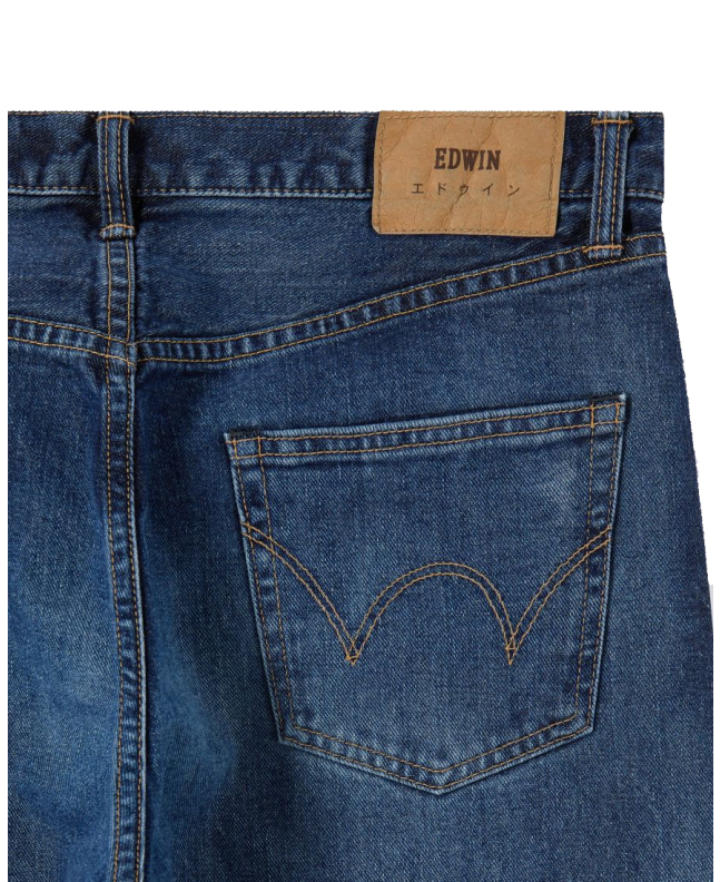 Spezial Madrid Edwin Regular Tapered Jeans Blue Mid Dark Used